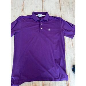 Southern Tide Sport Mens Purple Pima Cotton Polo Shirt Original Fit Style 3617 L